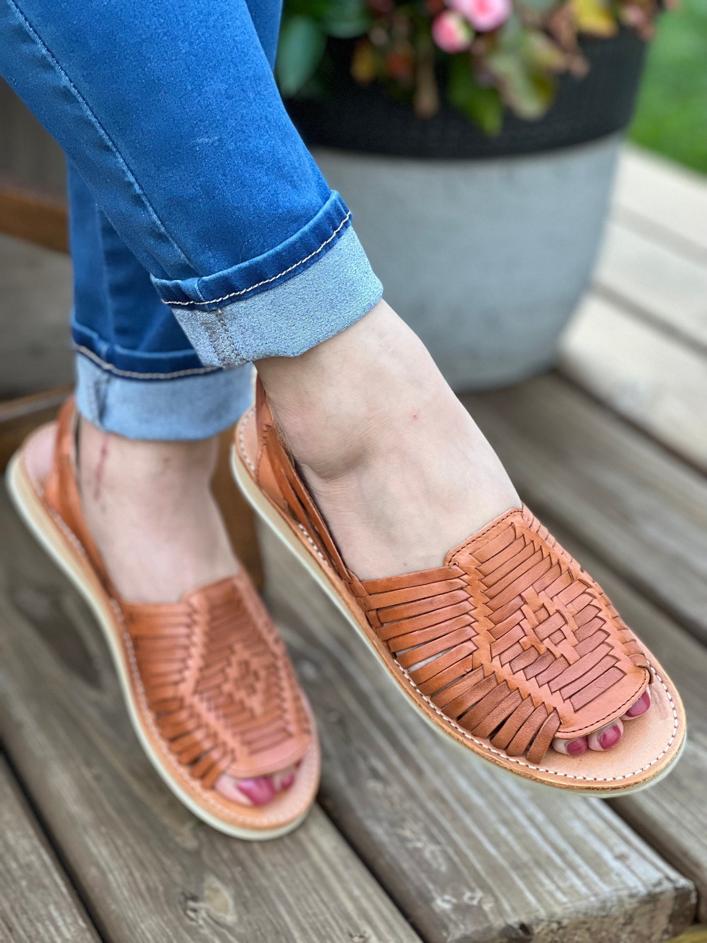 Open Toe Artisanal Sandal