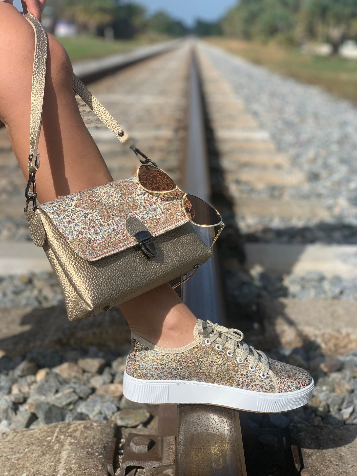 Lace up Shoes,Gold Color shoes