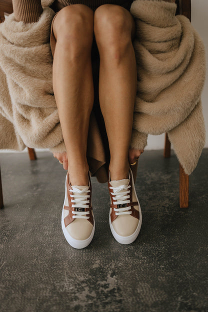 Genuine leather sneakers