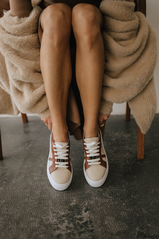 Genuine leather sneakers