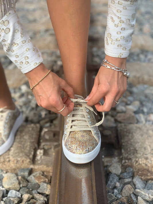 Lace up Shoes,Gold Color shoes